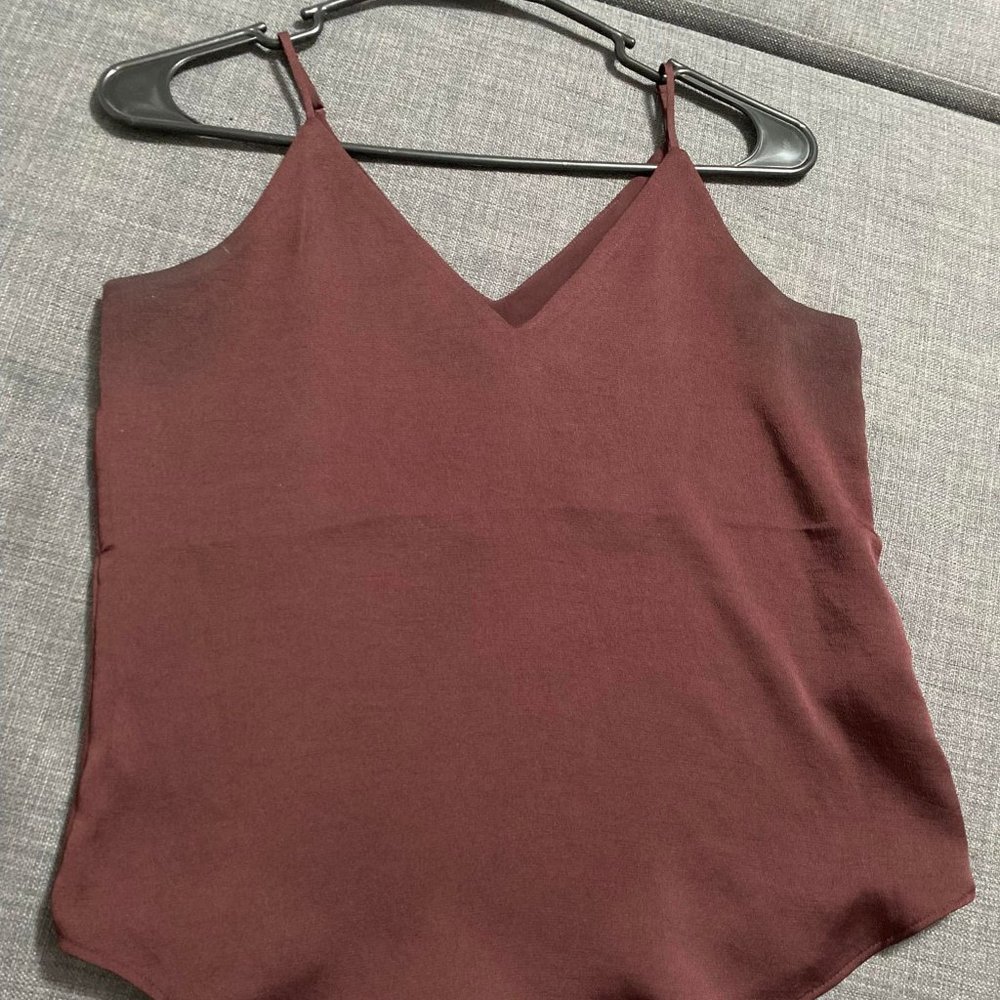 Express burgundy cami